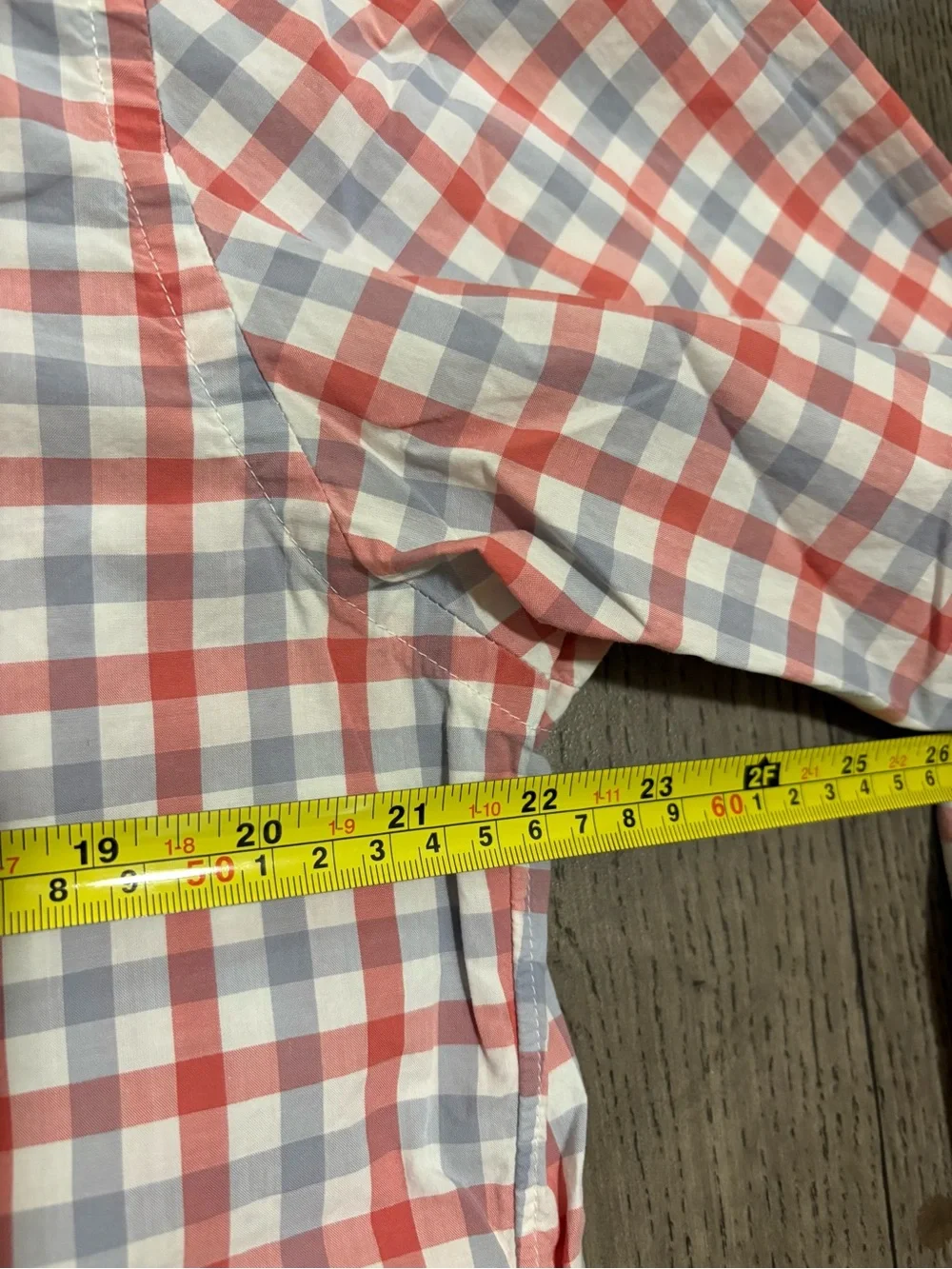 J. Crew Red and Light Blue Plaid Button-Down Shirt